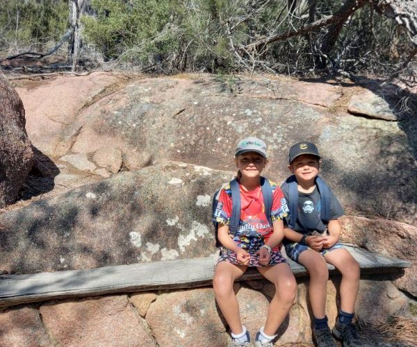 Up to Wineglass Bay Lookout Freycinet NP