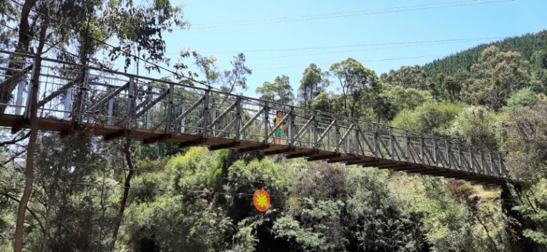 Bridge over the Ovens River Bright Canyon