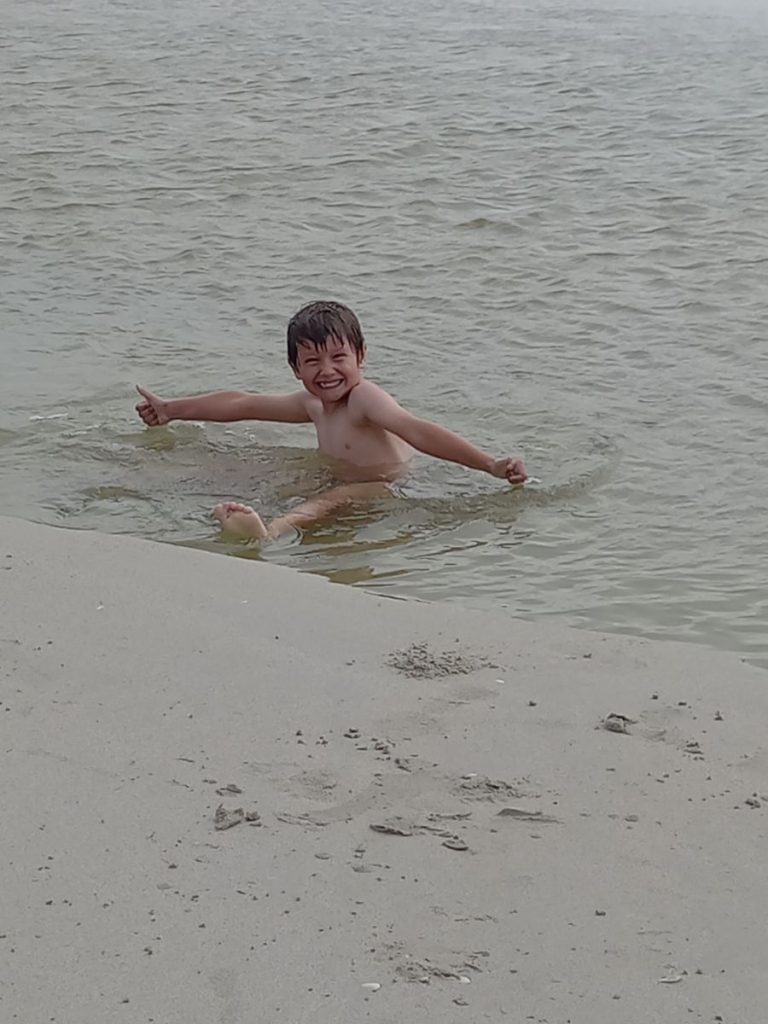 Hamish in the Fitzroy River