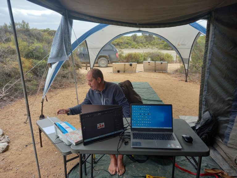 Mobile office in action