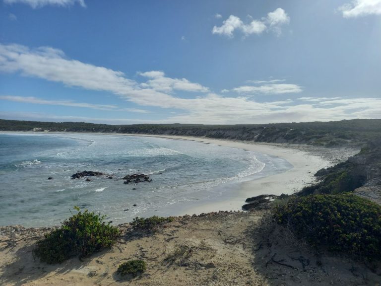 Our beach at Fishery Bay