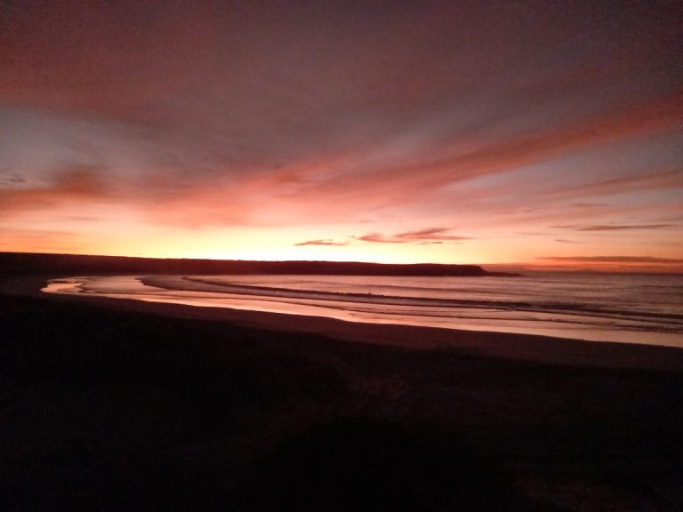 Sunrise over Fishery Bay