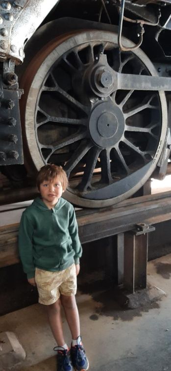 Big steam engine wheels