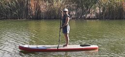 Paddle Boarding in the desert