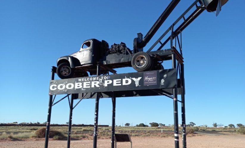 Coober Pedy welcome sign