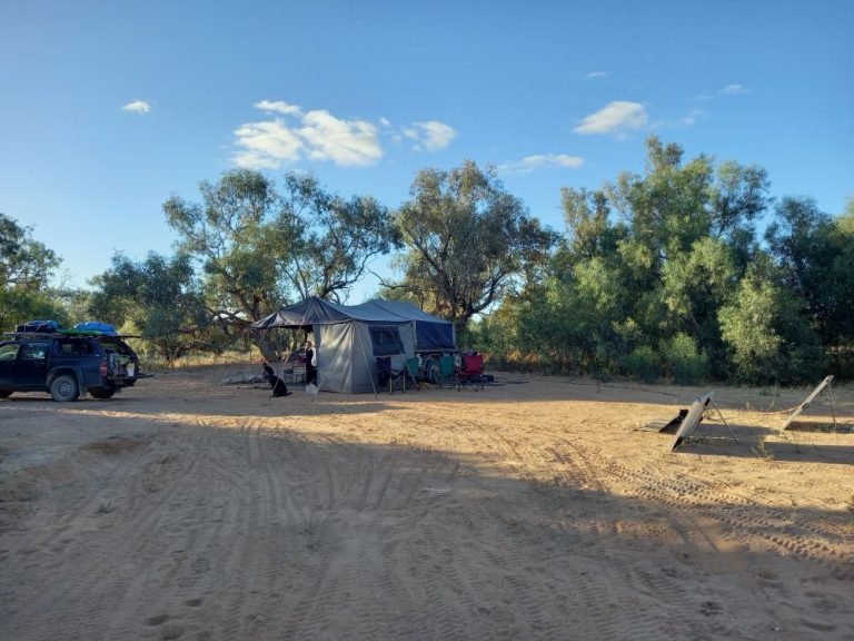 Our camp at Muloorina Station