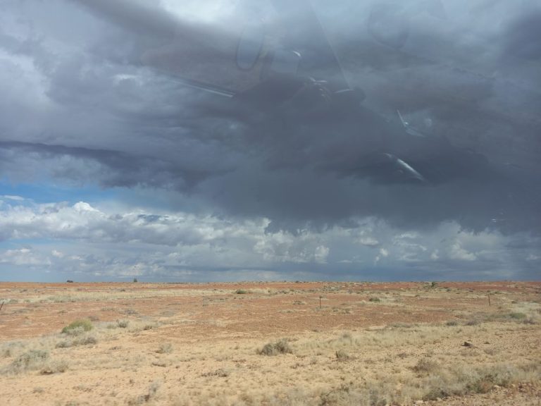 Rain coming Oodnadatta Track