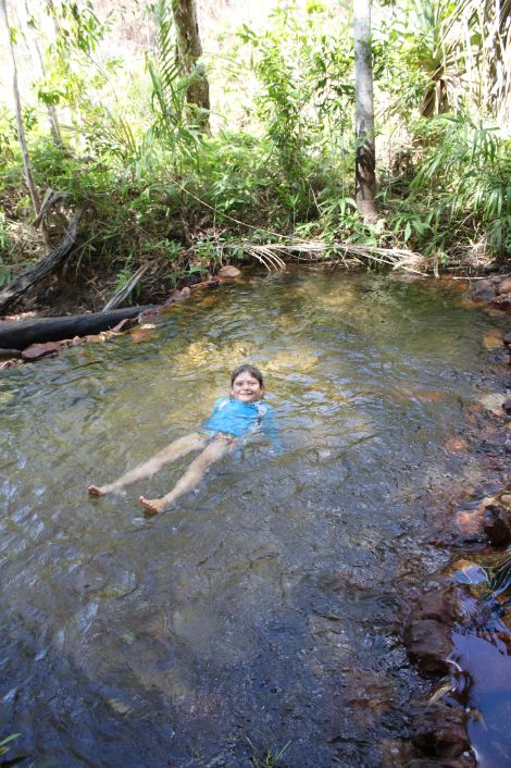 Hamish in the creek Litchfield NP