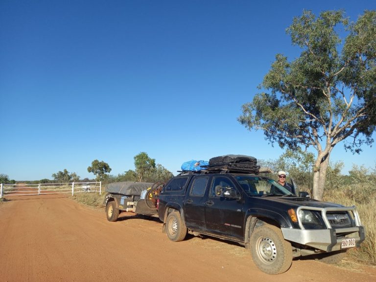 Leaving Larrawa Station for the big drive to Broome