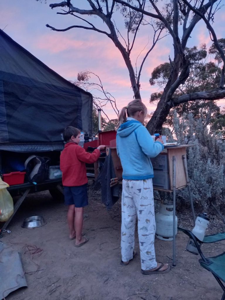 Kids cooking dinner Cocklebiddy